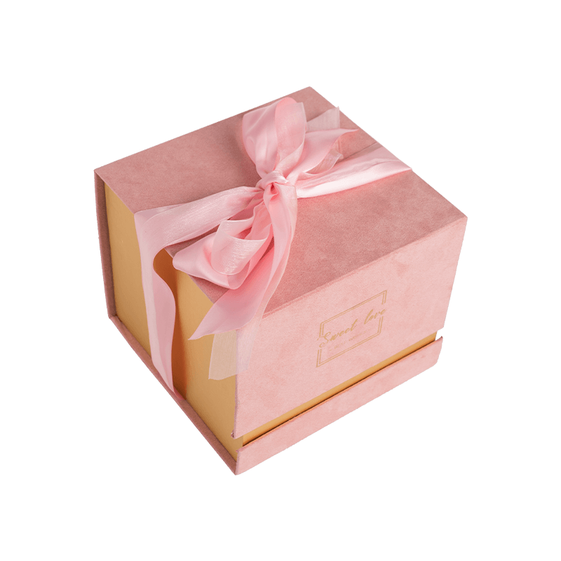 Hộp quà tặng tùy chỉnh sang trọng Nến các tông Hộp quà tặng nến Bao bì Hộp quà tặng từ tính có ruy băng